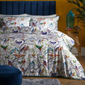 Laurence Llewelyn-Bowen Birdity Absurdity duvet cover set in Multicolour with a bold maximalist design.