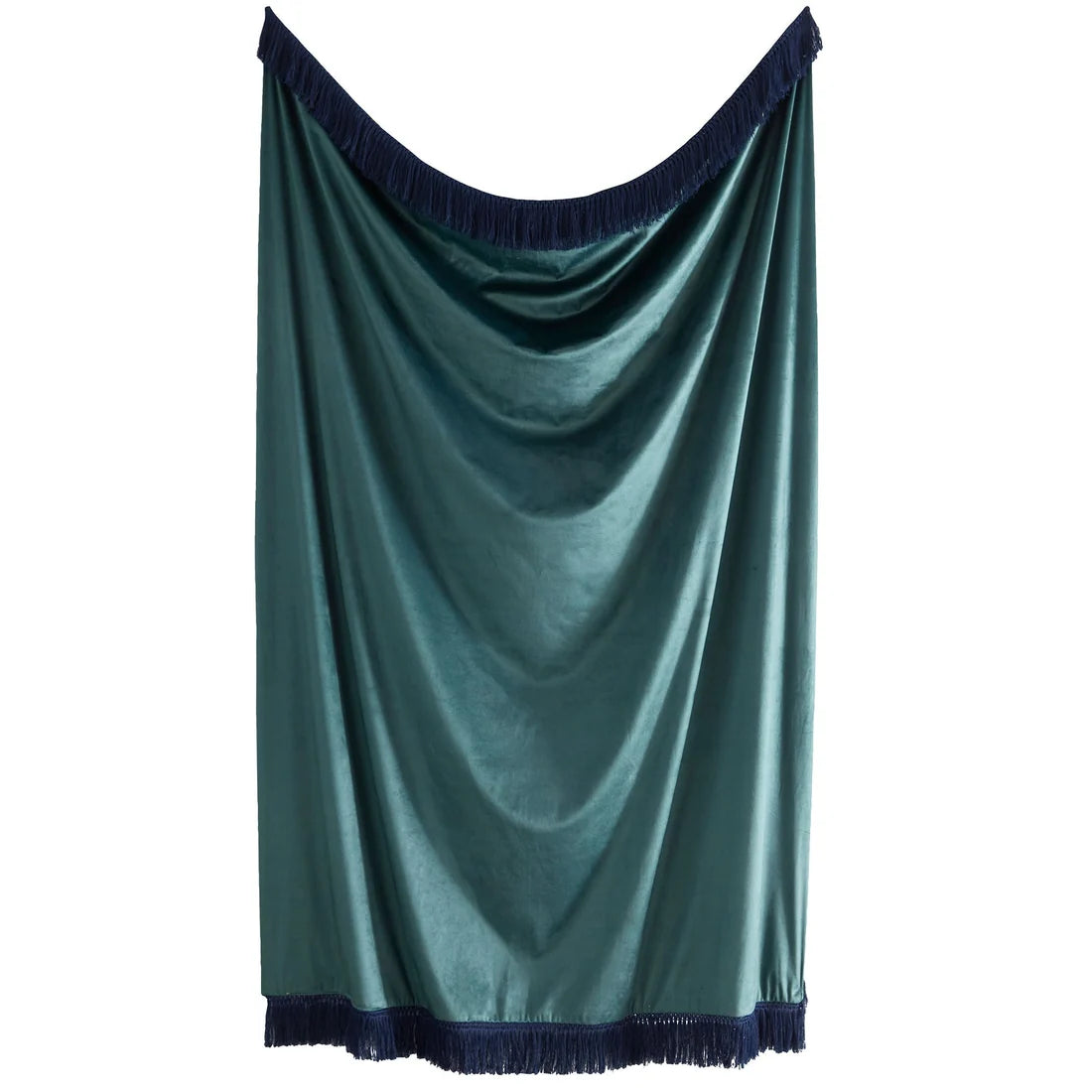 Laurence Llewelyn-Bowen Cotswold Fantasia velvet throw with teal reverse