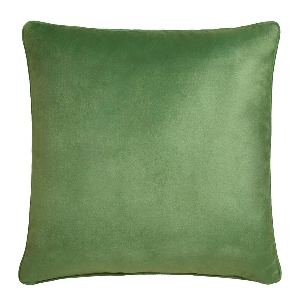 Close-up of the soft velvet fabric on the Laurence Llewelyn-Bowen Festive Robin cushion.