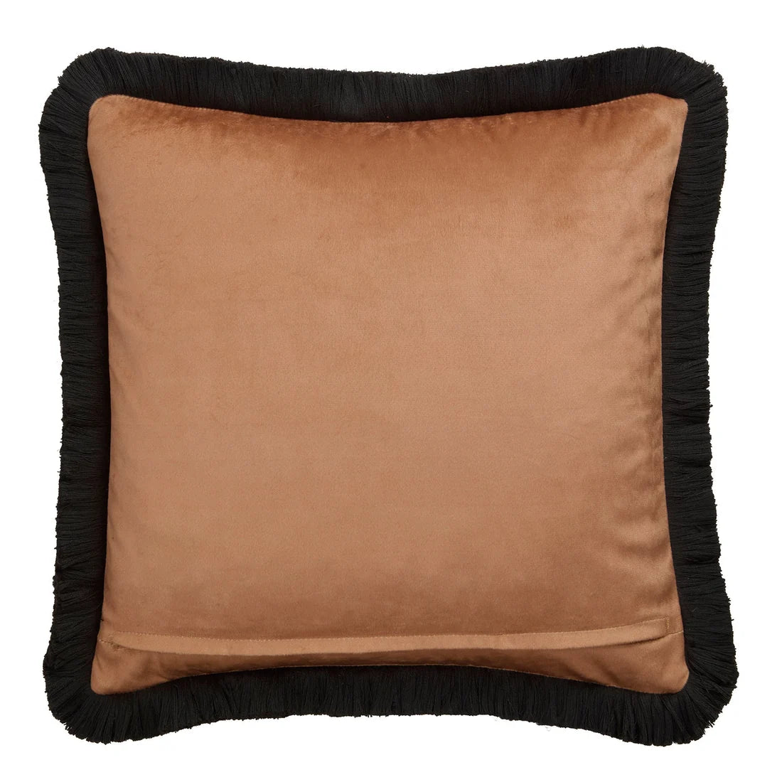 Plain-dyed soft velvet reverse on the Laurence Llewelyn-Bowen Josephine cushion.