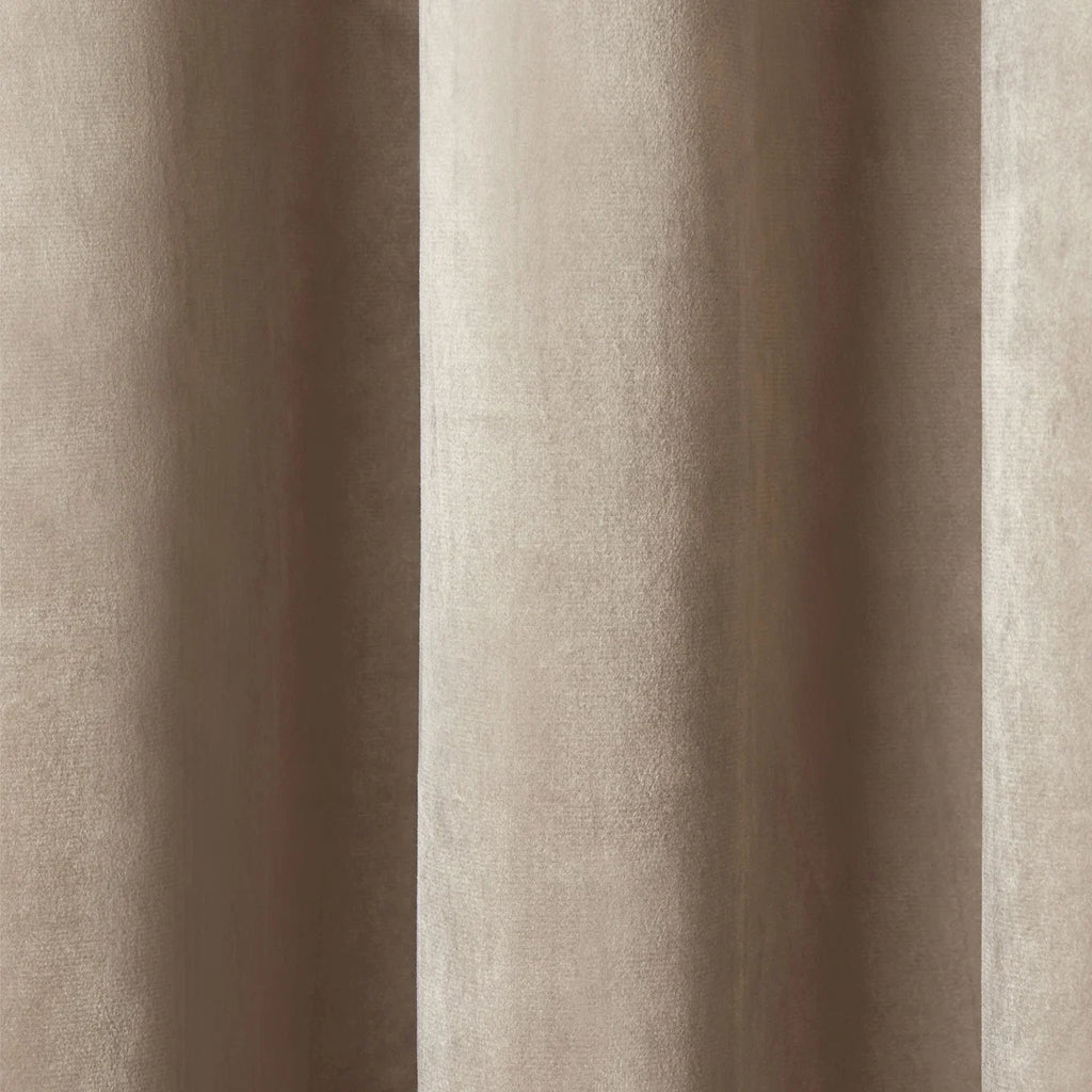 Close-up of the soft linen velvet fabric on the Laurence Llewelyn-Bowen Montrose curtains.