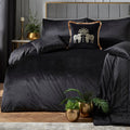 Laurence Llewelyn-Bowen Montrose Duvet Cover Set in Black