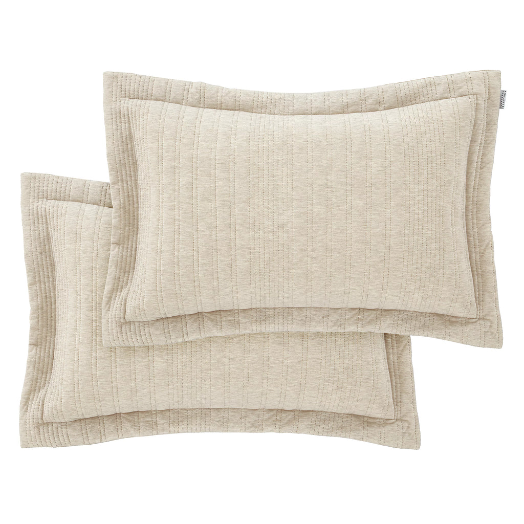 Pineapple Elephant Tamba Jersey Oxford Pillowcase Pair Natural