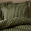 Pineapple Elephant Tamba Jersey Oxford Pillowcase Pair Olive Green