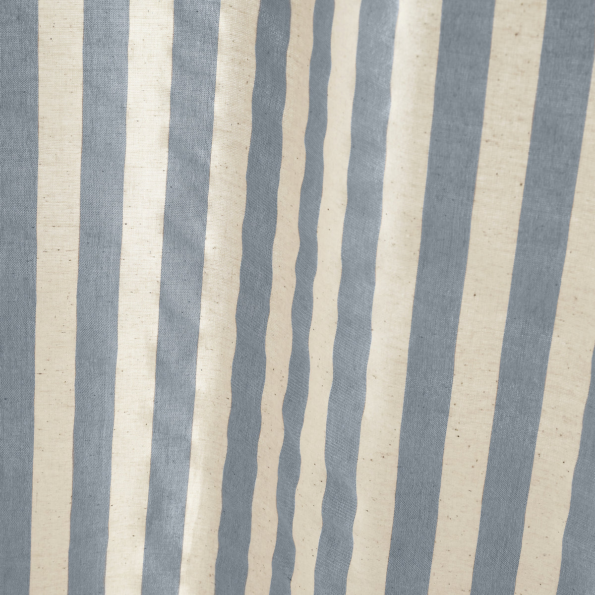 Pineapple Elephant Zanzibar Woven Stripe Voile Curtain Panel in Blue