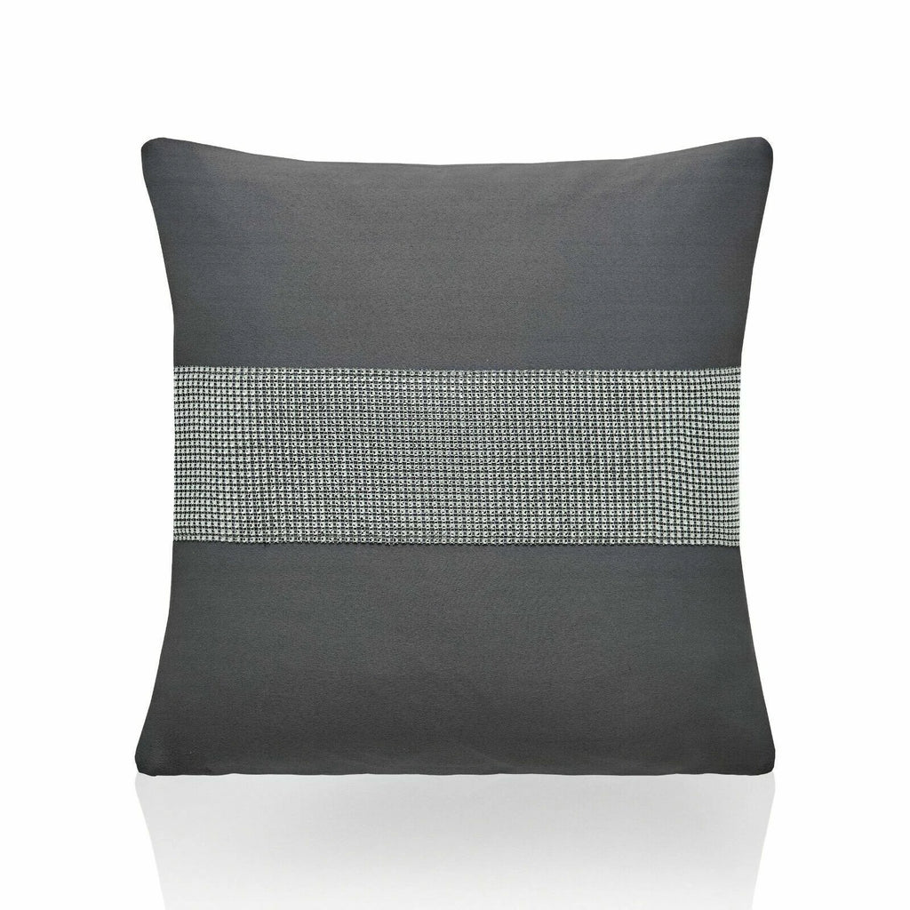 Palace Diamante Filled Cushion in Charcoal 45 x 45cm