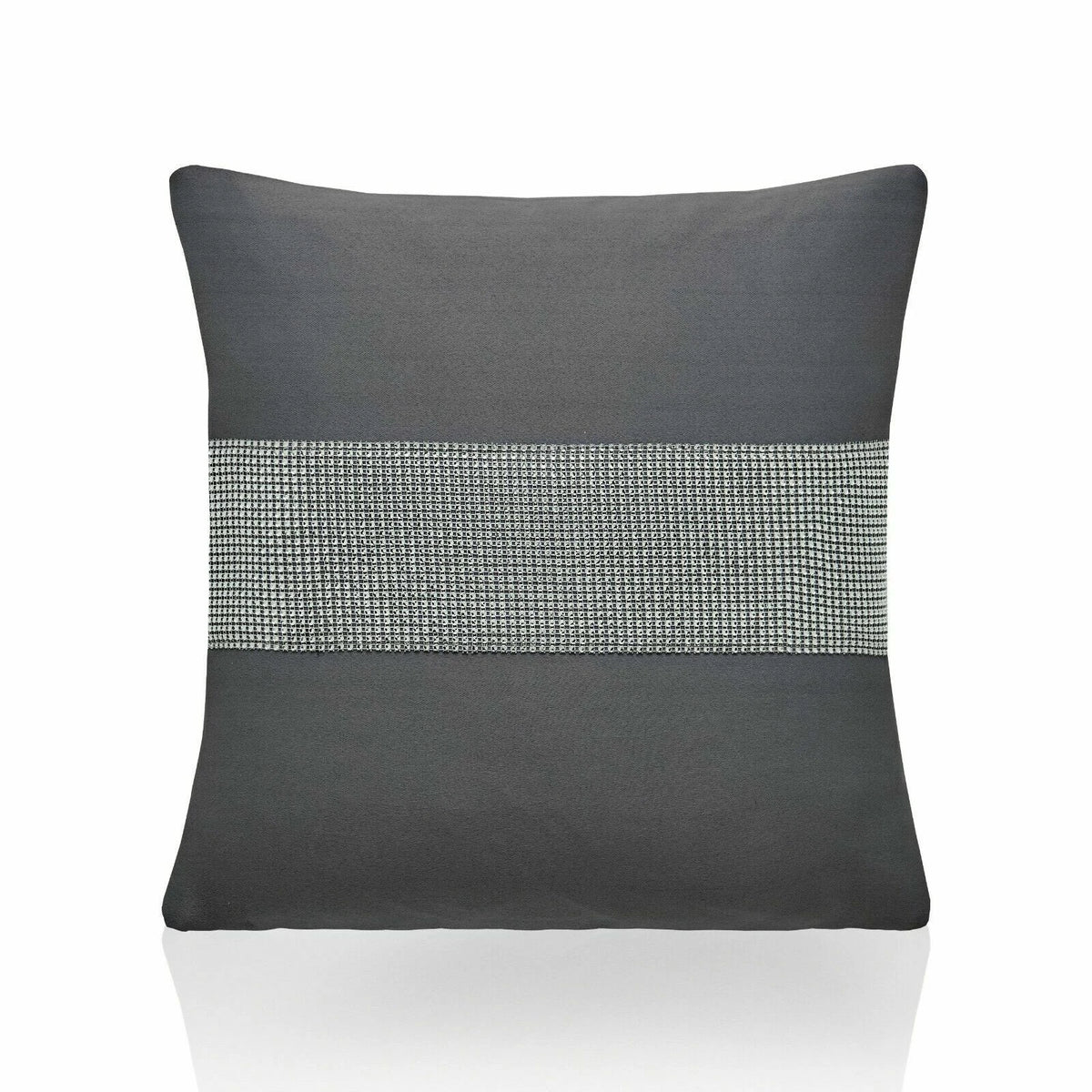 Palace Diamante Filled Cushion in Charcoal 45 x 45cm
