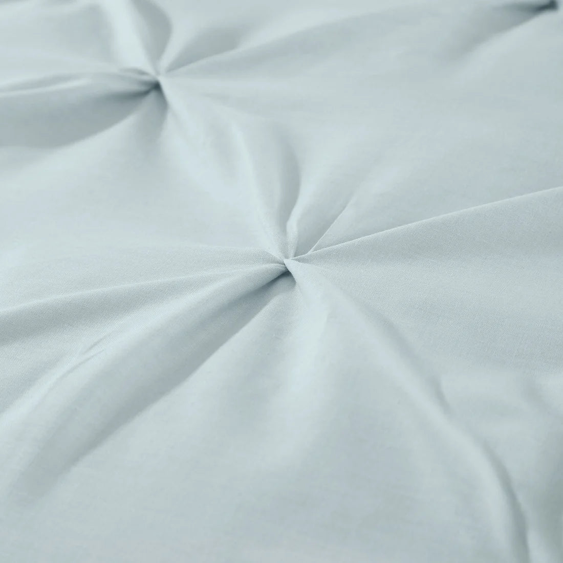 Close-up of the soft cotton-rich polycotton fabric on the Serene Lara duvet cover set.
