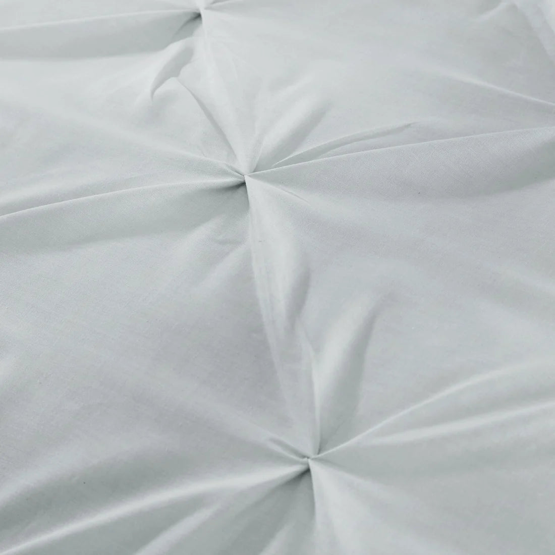 Close-up of the soft polycotton fabric on the Serene Lara duvet cover set.