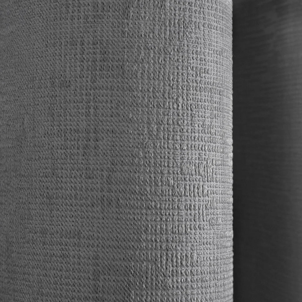 Fusion Strata Dim-Out Eyelet Curtains in Silver
