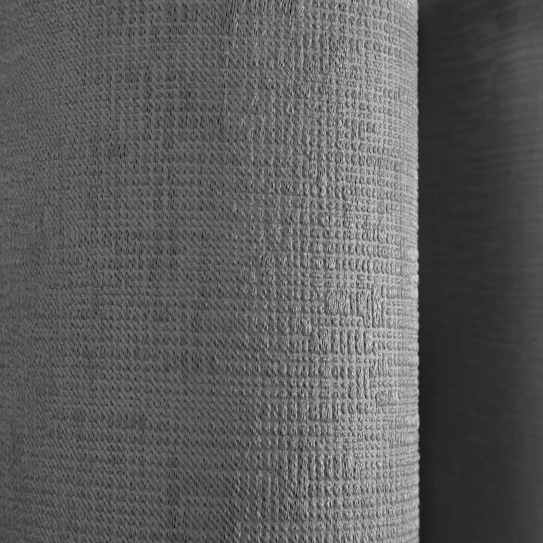 Fusion Strata Dim-Out Eyelet Curtains in Silver